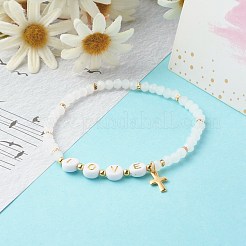 Perle di vetro si estendono braccialetti&nbsp;BJEW-JB06577-02