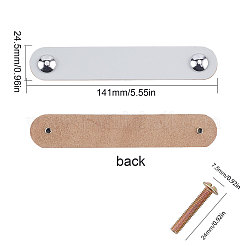 Poignées de porte en cuir pu&nbsp;FIND-WH0052-52B