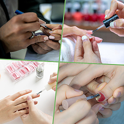 100 Stück Nagellack-Ersatzbürsten aus Kunststoff für die Maniküre&nbsp;MRMJ-CP0001-48