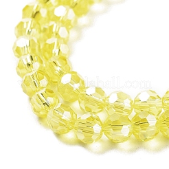 Placcare trasparente perle di vetro fili&nbsp;EGLA-A035-T6mm-A03