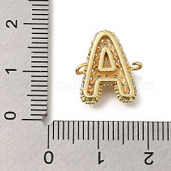 Liens lettres en laiton micro pavé de zircones cubiques&nbsp;KK-I717-04A