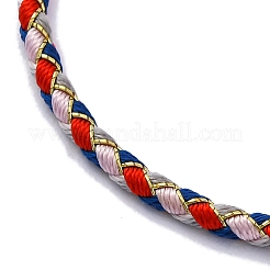 Fabrication de bracelets tressés en cordon polyester&nbsp;MAK-Z003-01G-29