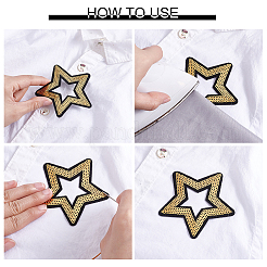 30 Stück 3 Stile Polyester- und Pailletten-Patches&nbsp;PATC-NB0001-55