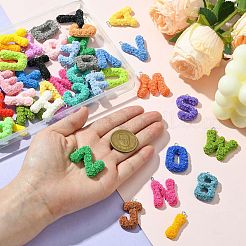 52pcs 26 Arten undurchsichtige Harzanhänger&nbsp;RESI-CJ0003-87