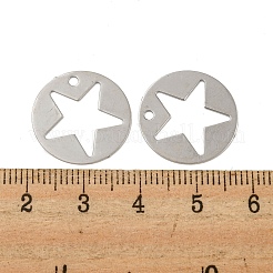 Colgantes con adornos de metal grabados en latón&nbsp;KKC-D001-10P