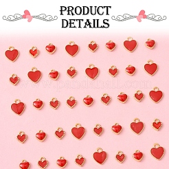 48pcs 3 Arten Legierungs-Emaille-Charms&nbsp;ENAM-FS0002-42