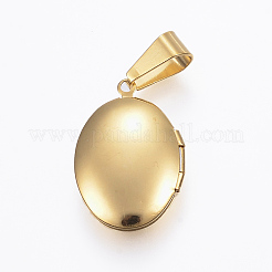 Ionenplattierung (IP) 304 Edelstahl Medaillon Anhänger&nbsp;X-STAS-H389-28G