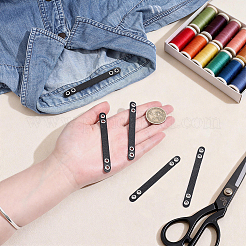 20 Stück Kunstleder-Taschengurt mit silberfarbenen Metallösen für Taschenaccessoires&nbsp;DIY-NB0016-35A