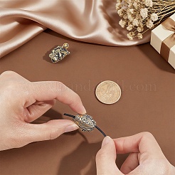 2 perlina europea in ottone&nbsp;KK-HY0004-50