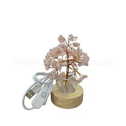 Natürliche Aquamarin-Chips-Baum-Nachtlicht-Lampendekorationen&nbsp;PW-WG63079-08