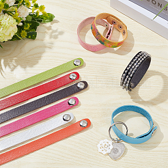 10 Stück 10 Farben verstellbares Lederarmband-Set für Damen&nbsp;BJEW-NB0001-10