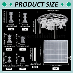 DIY Schach Schachbrett Herstellung Silikonformen Sets&nbsp;DIY-BC0015-44