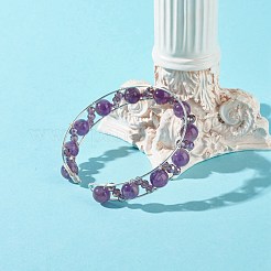 Conjunto de brazaletes curativos de reiki con cuentas de piedras preciosas mixtas naturales y sintéticas para niñas y mujeres&nbsp;X1-BJEW-TA00023