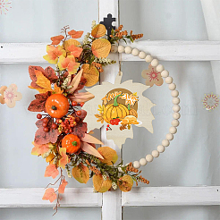 Thanksgiving Day Thema unfertige Holzanhänger Dekorationen&nbsp;HJEW-WH20003-47C