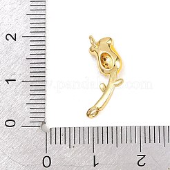 Pendentifs avec zircon cubiques à micro-pavés en laiton&nbsp;KK-H273-35G-02