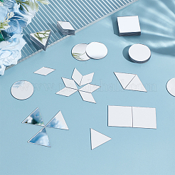 200 Stück 4 Stile Acrylspiegel-Wandaufkleber&nbsp;DIY-HY0002-46