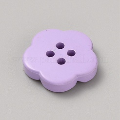 Boutons en plastique peints à la bombe&nbsp;FIND-WH0152-394B-03