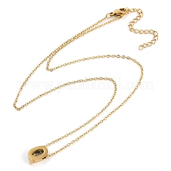 Collares colgantes de acero inoxidable 304 con revestimiento iónico (IP)&nbsp;NJEW-R050-01G-17