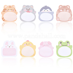 24 blocco note adesive con 8 simpatici animali in 60.5x59x0.1 stili&nbsp;DIY-CP0012-68A