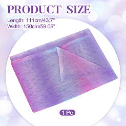 Regenbogenfarbenes Polyester-Mesh-Gewebe&nbsp;DIY-WH0496-43A