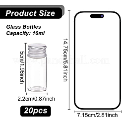 Glasflaschen&nbsp;AJEW-BC0005-37-10ml