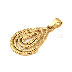 Placcatura ionica (ip) ciondoli in acciaio inossidabile 304&nbsp;STAS-C103-18A-G