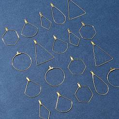 24 Stück 6 Stile 304 Edelstahldrahtanhänger&nbsp;STAS-FS0001-54