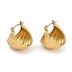 Orecchini a cerchio in acciaio inossidabile 304&nbsp;EJEW-D282-03G-02