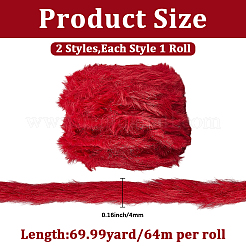 2 rouleau de fil polyester et nylon 2 couleurs&nbsp;OCOR-CY0002-40A