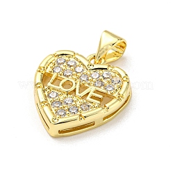 Pendentifs en laiton avec zircon&nbsp;FIND-Z023-01A