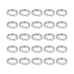 25 Stück: 925 Spaltringe aus Sterlingsilber&nbsp;STER-PH0004-82