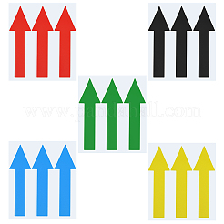15 Blatt 5 Arten rechteckiges selbstklebendes Pfeile-Leitfaden-Aufkleberpapier&nbsp;DIY-GF0013-07