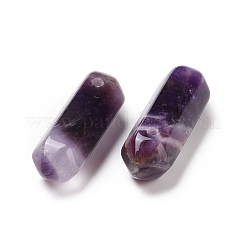 Pendenti a punta a doppio terminale in ametista naturale&nbsp;G-C007-02B-08