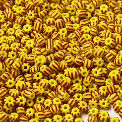 6/0 perles de rocailles en verre transparent de couleurs opaques&nbsp;X-SEED-F003-04A-01