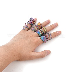 Anillo de puño ajustable de acero inoxidable 304&nbsp;RJEW-MSMC002-13