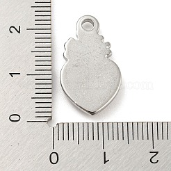 Anlaufgeschützte Anhänger aus 304er Edelstahl&nbsp;STAS-C082-07P