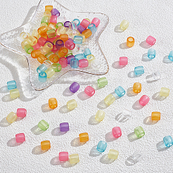 120 Stück transparente europäische Acrylperlen&nbsp;MACR-SC0002-58