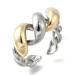 Offene Manschettenringe aus Messing&nbsp;RJEW-D313-05PG