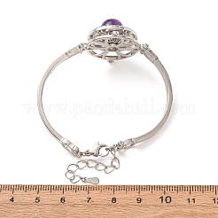 Armbänder mit rotierender Sonne und natürlichen Amethysten&nbsp;GG-CBA0251-11P-13