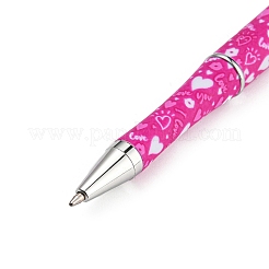 Valentinstag-Thema Herzmuster aus Kunststoff mit Kugelschreiber aus Eisen&nbsp;FIND-D032-01C