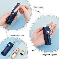Portachiavi portatile in similpelle per rossetto&nbsp;KEYC-WH0029-56A