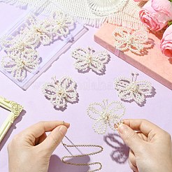 8 Stück ABS-Kunststoff-Imitationsperlen-Ornament-Zubehör&nbsp;DIY-CJ0003-23