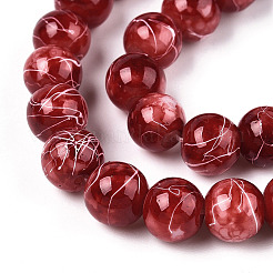Perle tonde di vetro da trafila&nbsp;GLAD-WH0001-01-15