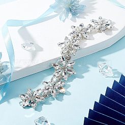 1pc garniture de strass en cristal de fleur brillante&nbsp;DIY-FG0003-37