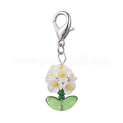 Decorazioni pendenti in resina e perline di vetro&nbsp;HJEW-MZ00169-02
