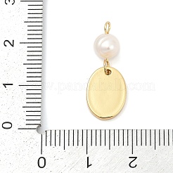 Natürliche Süßwasser-Zuchtperlen & Messinganhänger&nbsp;KK-U062-14G-03