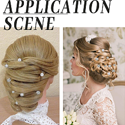 Spirale Haarnadel Spule Eisen Haar-Accessoires&nbsp;OHAR-SP0001-12A