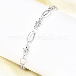 Gliederarmbänder aus 304 Edelstahl&nbsp;BJEW-A044-03B-P
