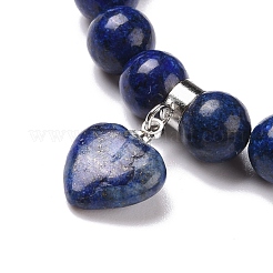 Braccialetti di fascino dei branelli di pietra misti naturali&nbsp;BJEW-K164-B