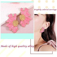 Aretes de flores vintage para mujer&nbsp;JE1095D
